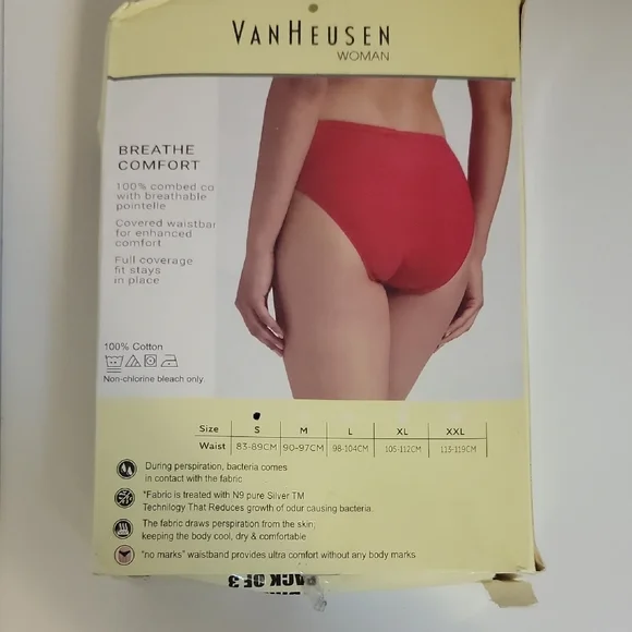 Van Heusen Cotton Sensation Bikini - Red, Blue, Orange - Picture 2 of 5